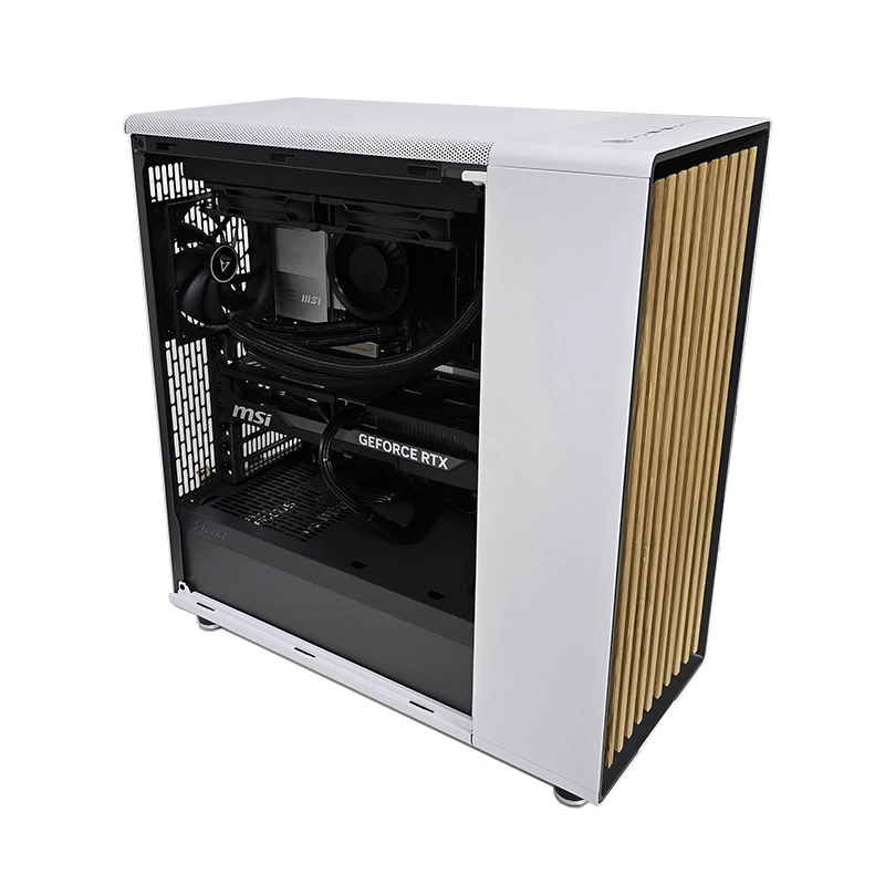CAD Workstation North Mesh White 3 North GeForce whiteside front